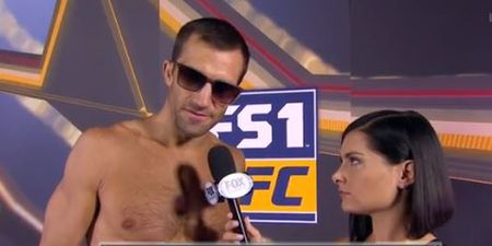 Luke Rockhold’s post weigh-in interview is a legitimately rough watch
