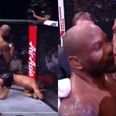 Yoel Romero brutally knocks out Luke Rockhold before kissing him in bizarre consolation effort