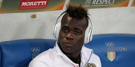 Mario Balotelli yellow carded for complaining about racist abuse from opposition fans