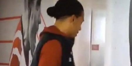 WATCH: Virgil Van Dijk went into the wrong dressing room as he returned to St Mary’s
