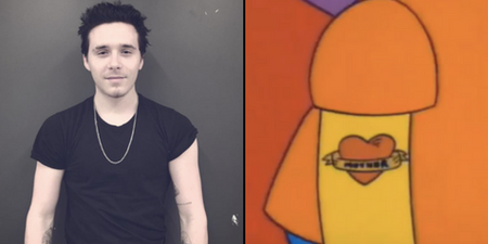 Brooklyn Beckham has a new tattoo and it’s exactly like Bart Simpson’s