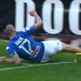 Marek Hamsik destroys corner flag, gets booked and has goal taken away
