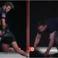 Former UFC champ tackles opponent off stage in London grappling event