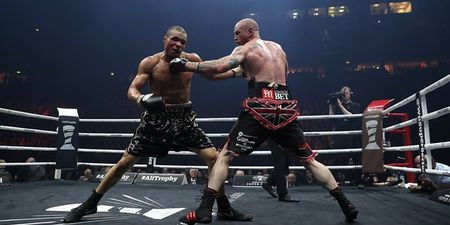This is the exact moment that George Groves dislocated his shoulder