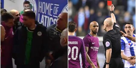 It all kicked off at half-time of Man City’s FA Cup tie with Wigan