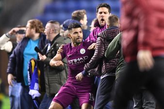 There was a sinister reason Sergio Aguero lashed out at a Wigan fan last night
