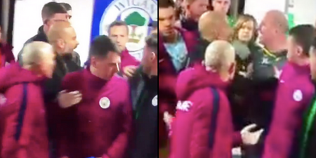 Manchester United fans are pointing out the ‘double standards’ after Pep Guardiola went berserk in tunnel