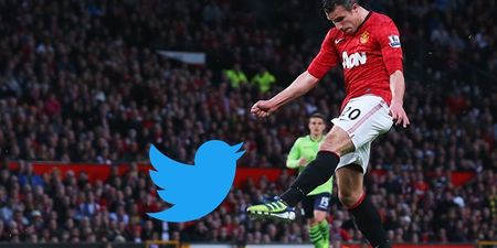 Robin van Persie’s notifications blew up during Manchester United draw