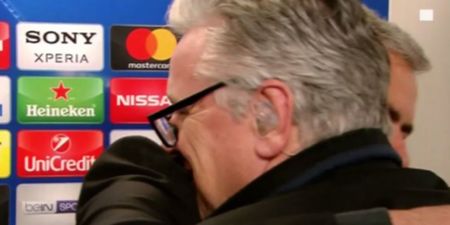 Jose Mourinho hugged a reporter for his post-match question