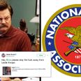 The cast of Parks and Recreation destroyed the NRA after it used a Leslie Knope gif on Twitter