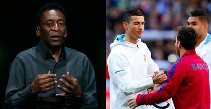 Pelé has a controversial way of settling the Messi versus Ronaldo debate