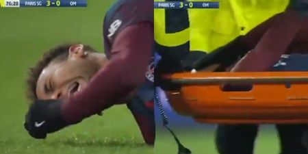 Neymar stretchered off in tears after suffering injury playing for PSG