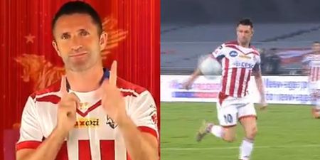 Robbie Keane scores delicious half volley in first game as player/manager