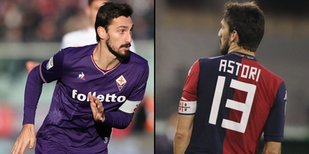 Fiorentina and Cagliari retire Davide Astori’s number 13 jersey