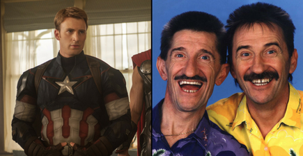 Chris Evans now has a moustache and looks exactly like Barry Chuckle