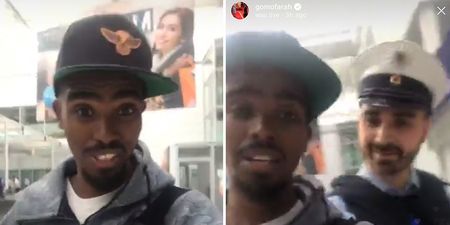 Mo Farah Instagram Lives himself being ‘racially harassed’ in airport