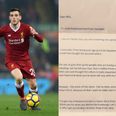 Andy Robertson sends signed Firmino jersey to young Liverpool fan who gave pocket money to food bank