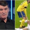 Roy Keane’s reaction to Barzagli’s stamp was classic Roy Keane