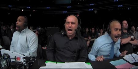Joe Rogan’s reaction to Frankie Edgar’s first knockout loss really said it all