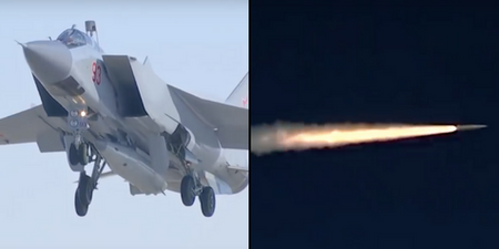 Putin releases startling footage after successfully test-launching hypersonic missile