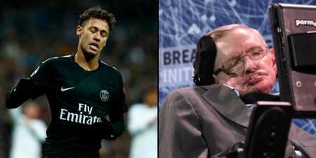 Fans anger as Neymar’s ‘tribute’ to Stephen Hawking spectacularly backfires