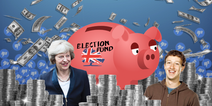 The Conservative party were spending £100,000 a day on Facebook advertising during the 2017 general election