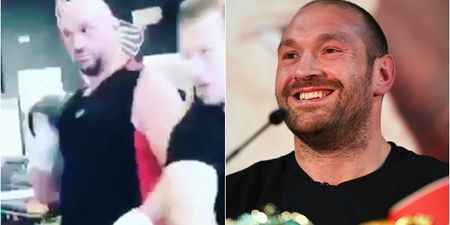 Tyson Fury tried out a weird technique in his first sparring session in over a year