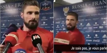 Olivier Giroud threatened to storm out of interview after media’s interest in teammate
