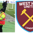 West Ham stewards are fully kitted out in preparation for pitch invasions