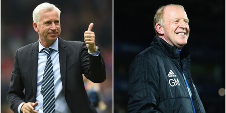 Alan Pardew’s comment to West Brom’s caretaker manager now seems unintentionally funny