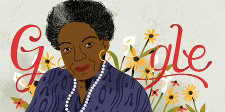 Google honour Dr. Maya Angelou with stunning 90th birthday doodle