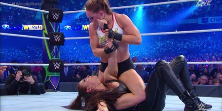Ronda Rousey tapped out Stephanie McMahon in her first WWE match