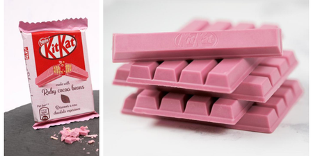 KitKat are launching a brand new pink chocolate bar