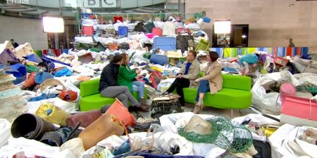The One Show filled their studio with plastic rubbish, and everyone made the same joke