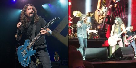 Foo Fighters invite a fan on stage to play Monkey Wrench and he f**king shreds on the guitar