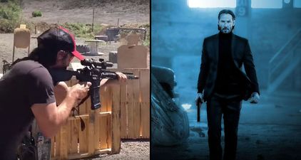 Keanu Reeves shooting practice footage is getting us very excited for John Wick 3