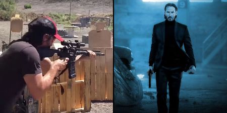 Keanu Reeves shooting practice footage is getting us very excited for John Wick 3
