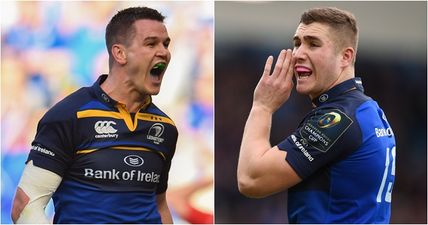 Johnny Sexton reveals what he was shouting at Jordan Larmour during Leinster’s victory