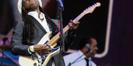 Watching Nile Rodgers perform 13 songs in 60 seconds is amazing