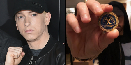 Eminem celebrates 10 years free of drugs and alcohol