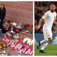 Daniele De Rossi lays wreath at Hillsborough memorial on behalf of Roma squad before Liverpool tie