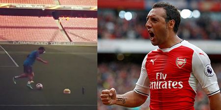Arsenal fans are delighted as Santi Cazorla returns to The Emirates pitch
