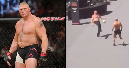Brock Lesnar tried to play football, and it did not go well