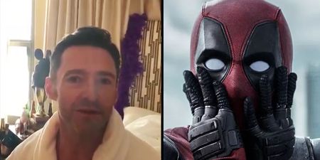 Deadpool hilariously interrupted Hugh Jackman while he was recording a birthday message