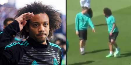 WATCH: Marcelo pulls off touch of the season in Real Madrid training ground footage