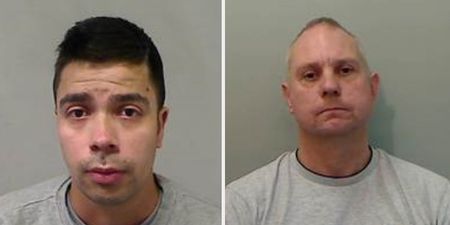Two men in custody after police find them ‘tied up on bench and covered in paint’