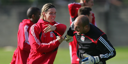 Fernando Torres has revealed exactly what he told Pepe Reina after making his Liverpool debut