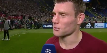 BREAKING: James Milner confirms he’ll probably celebrate with Ribena