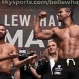 Both Tony Bellew and David Haye weigh in lighter than last year