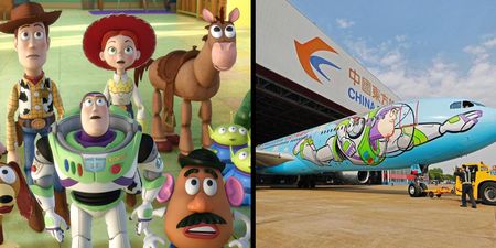 A Toy Story themed plane now exists and we’re ready to go to infinity and beyond